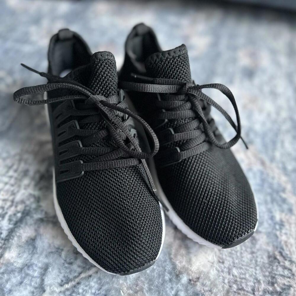 Just Fab Women’s Velinda Athletic Sneakers, Size 6 In Black Color